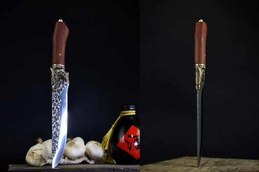 Cuchillo de Hueso Chilong con Mango de Caoba - Image 2
