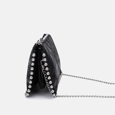 Bolso Cuadrado Pequeño para Mujer con Cuentas y Compartimento Billetera - Image 6