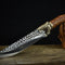 Cuchillo de Hueso Chilong con Acabado Latón Agrietado