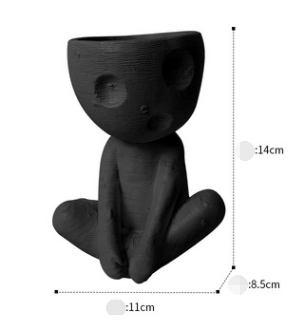 Maceta Cerámica Decorativa Árbol Hombre - Figura Nórdica para Suculentas y Plantas - Image 5