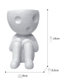 Maceta Cerámica Decorativa Árbol Hombre - Figura Nórdica para Suculentas y Plantas - Image 8