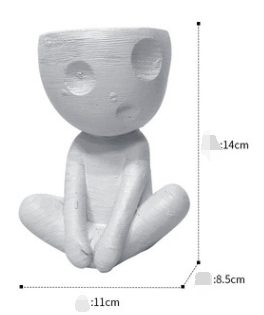 Maceta Cerámica Decorativa Árbol Hombre - Figura Nórdica para Suculentas y Plantas - Image 9