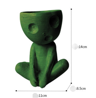 Maceta Cerámica Decorativa Árbol Hombre - Figura Nórdica para Suculentas y Plantas - Image 10