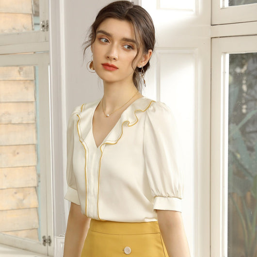 Blusa Corta Coreana con Volantes para Mujer - Estilo Verano - Image 9
