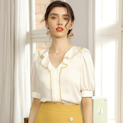 Blusa Corta Coreana con Volantes para Mujer - Estilo Verano - Image 7