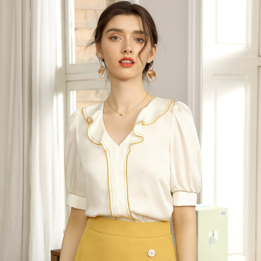 Blusa Corta Coreana con Volantes para Mujer - Estilo Verano - Image 7