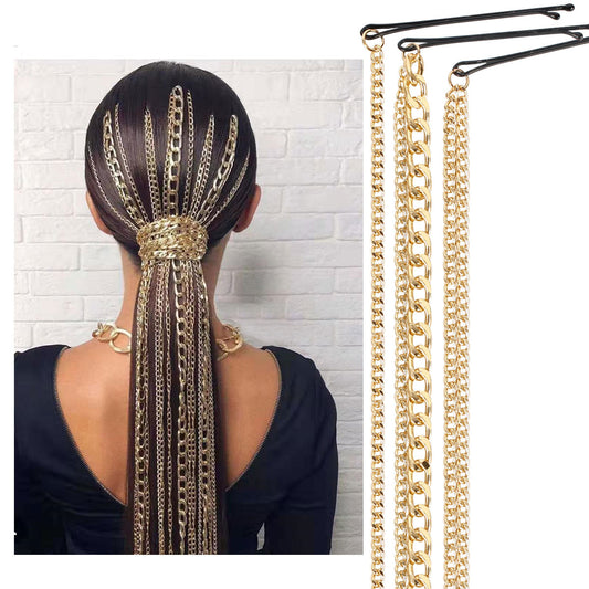 Cadena de Cabello Ondulada - Accesorio de Moda Premium para Mujer