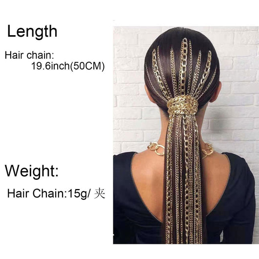 Cadena de Cabello Ondulada - Accesorio de Moda Premium para Mujer - Image 2
