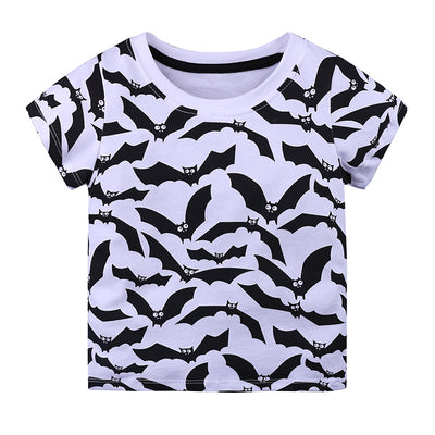 Camiseta de Algodón Tejido Manga Corta para Bebé
