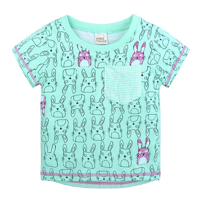 Camiseta de Algodón Tejido Manga Corta para Bebé - Image 7