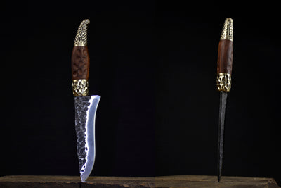 Cuchillo de Caza Simon Leopard con Hueso - Image 10