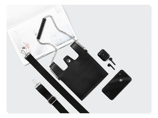 Bolsa Mensajera Cadena Estilo Japonés Dark - Unisex Minimalista - Image 11