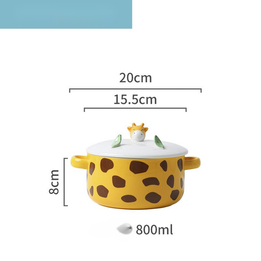 Tazón de Cerámica para Fideos Instantáneos con Diseño Animal - Image 5