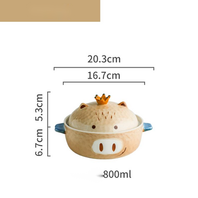 Tazón de Cerámica para Fideos Instantáneos con Diseño Animal - Image 7