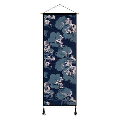 Tapiz Colgante Estilo Japonés con Grúa para Sala de Estar - Image 7