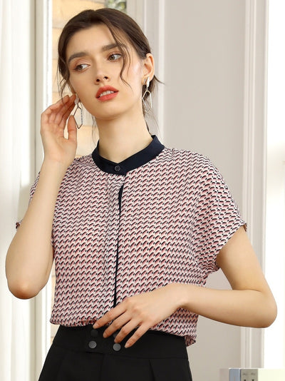 Blusa Estampada de Gasa para Mujer - Top Ligero de Manga Corta Perfecto para Verano - Image 13