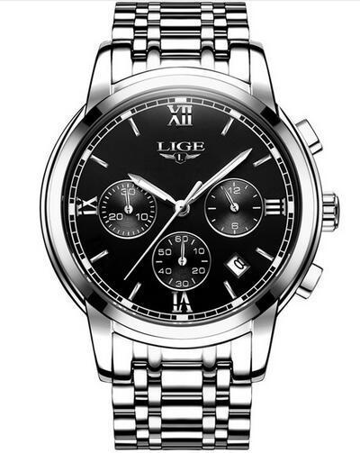 Reloj de Cuarzo para Hombre con Banda de Acero Inoxidable - Image 15