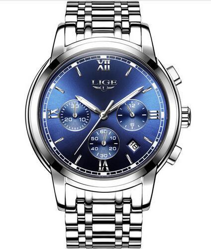 Reloj de Cuarzo para Hombre con Banda de Acero Inoxidable - Image 4