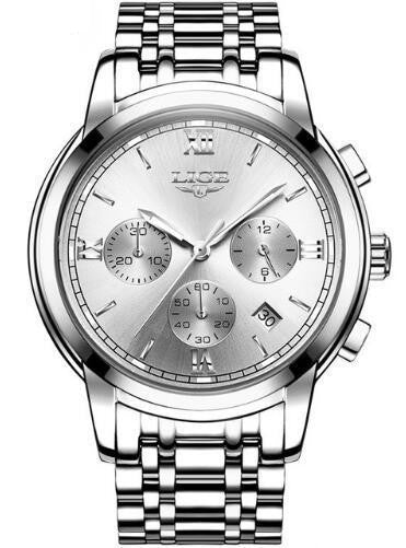 Reloj de Cuarzo para Hombre con Banda de Acero Inoxidable