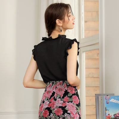 Blusa Escotada sin Mangas en Gasa Ligera - Image 9