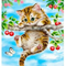 Kit de Pintura por Números - Gato Atrapado en el Árbol