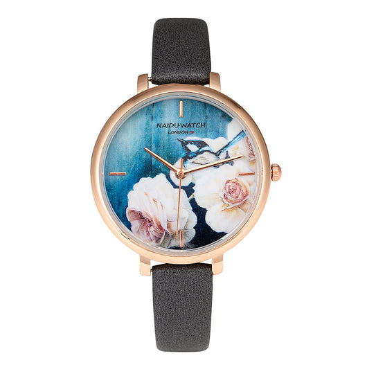Reloj de Pulsera para Mujer Cuero PU Diseño Retro Floral Esfera Grande Cuarzo - Image 10