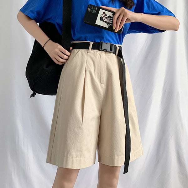 Shorts Anchos de Cinco Puntos con Corte Relajado