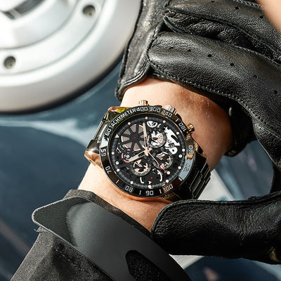 Reloj de Cuarzo para Hombre con Diseño Hueco Moderno - Image 9