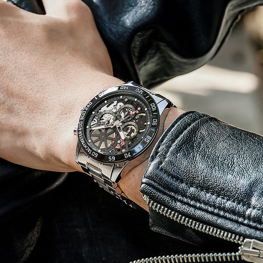 Reloj de Cuarzo para Hombre con Diseño Hueco Moderno - Image 8