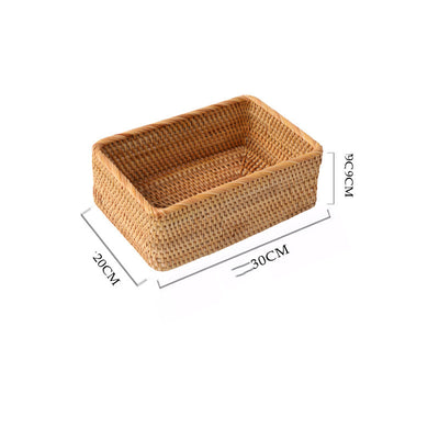 Organizador de Ratán Apilable para Cosméticos, Llaves y Revistas - Image 10