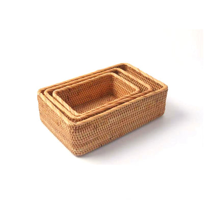 Organizador de Ratán Apilable para Cosméticos, Llaves y Revistas - Image 8