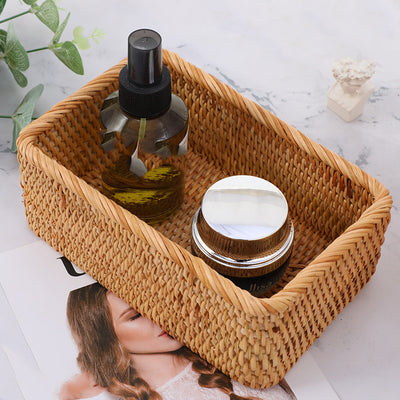 Organizador de Ratán Apilable para Cosméticos, Llaves y Revistas - Image 5