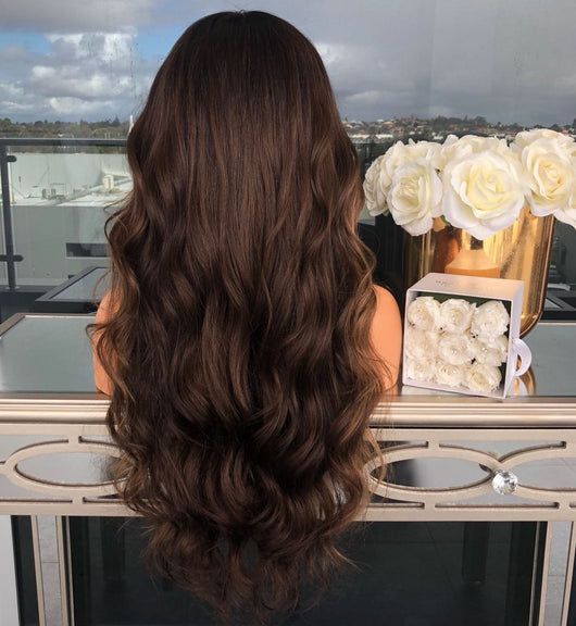 Peluca Rizada Larga de Fibra Sintética Resistente al Calor - Cabello Sedoso Degradado - Image 10