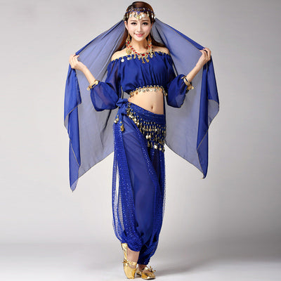 Traje de Danza del Vientre y Danzas Tradicionales con Pantalón Largo - Vestuario de Festivales - Image 6