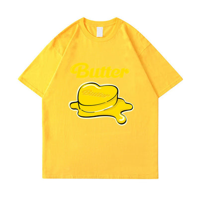 Camiseta Butter Butter Loose de Algodón para Hombre y Mujer - Image 6