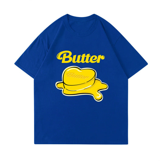 Camiseta Butter Butter Loose de Algodón para Hombre y Mujer - Image 7