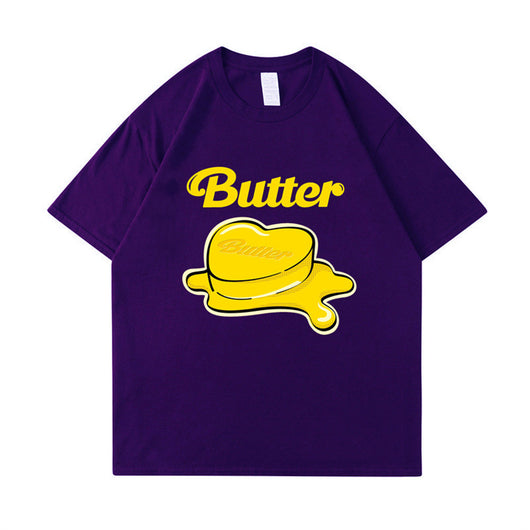 Camiseta Butter Butter Loose de Algodón para Hombre y Mujer - Image 5