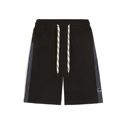 Pantalones Cortos Casuales para Hombre con Detalles de Costura Bordada