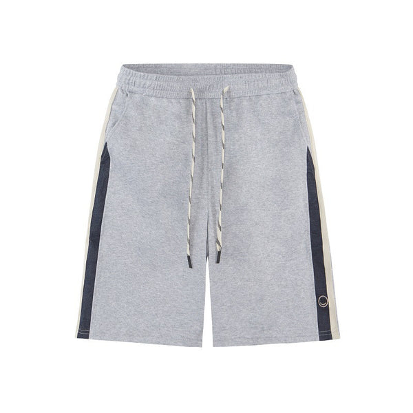 Pantalones Cortos Casuales para Hombre con Detalles de Costura Bordada - Image 3