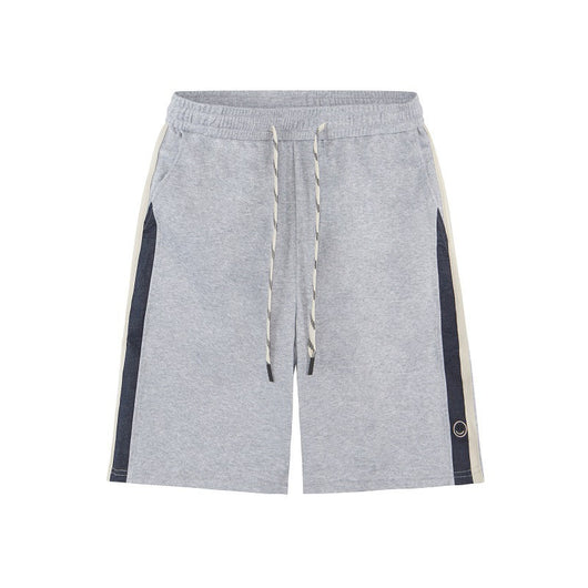 Pantalones Cortos Casuales para Hombre con Detalles de Costura Bordada - Image 3