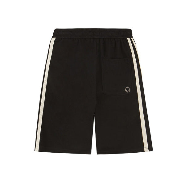 Pantalones Cortos Casuales para Hombre con Detalles de Costura Bordada