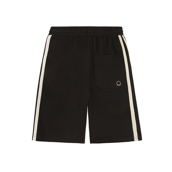 Pantalones Cortos Casuales para Hombre con Detalles de Costura Bordada