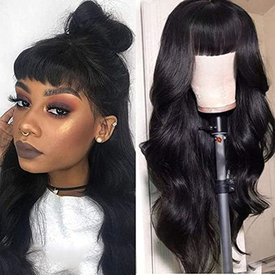 Peluca Larga Ondas Grandes con Flequillo Aireado Estilo Europeo Americano - Image 9
