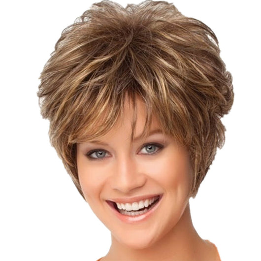 Peluca Corta Rizada Mujer Cabello Natural Voluminoso - Image 7