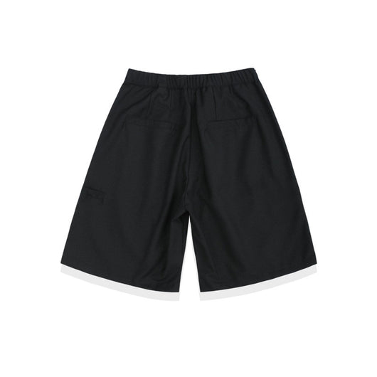 Pantalones Cortos Sueltos Estilo Japonés con Drapeado de Cinco Puntos - Image 4