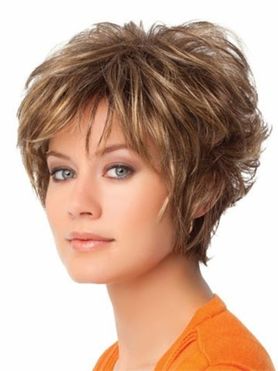 Peluca Corta Rizada Mujer Cabello Natural Voluminoso - Image 2