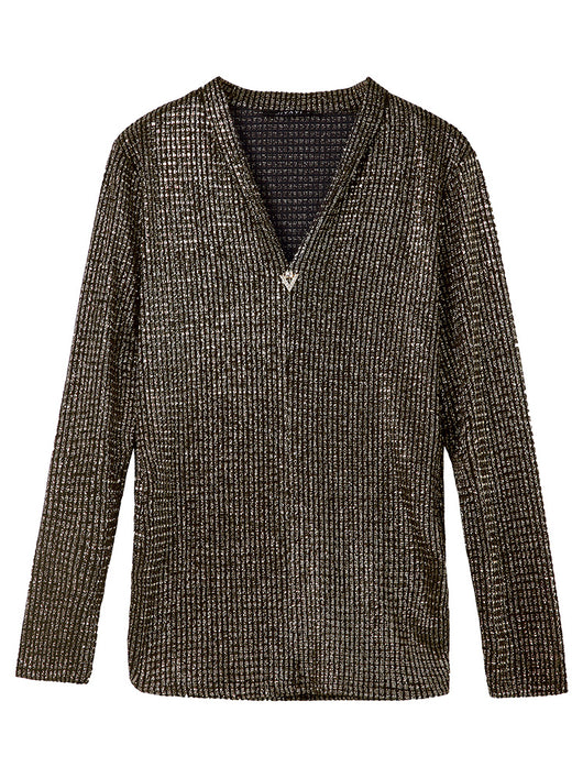 Blusa Occidental Europea Ajustada para Mujer - Otoño - Image 10