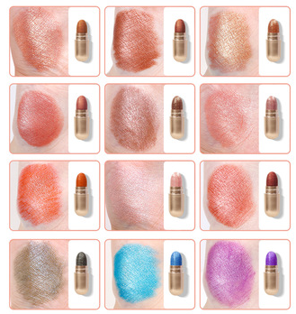 Paleta de Sombras Glitter Nacaradas Resistentes al Agua con Efecto Polarizado