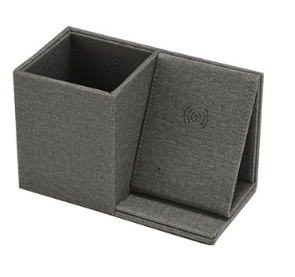 Organizador de Escritorio con Cargador Inalámbrico y Soporte para Bolígrafos - Image 8