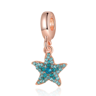 Pulsera de Encanto Rojo Viral con Colgante Azul Océano - Image 27